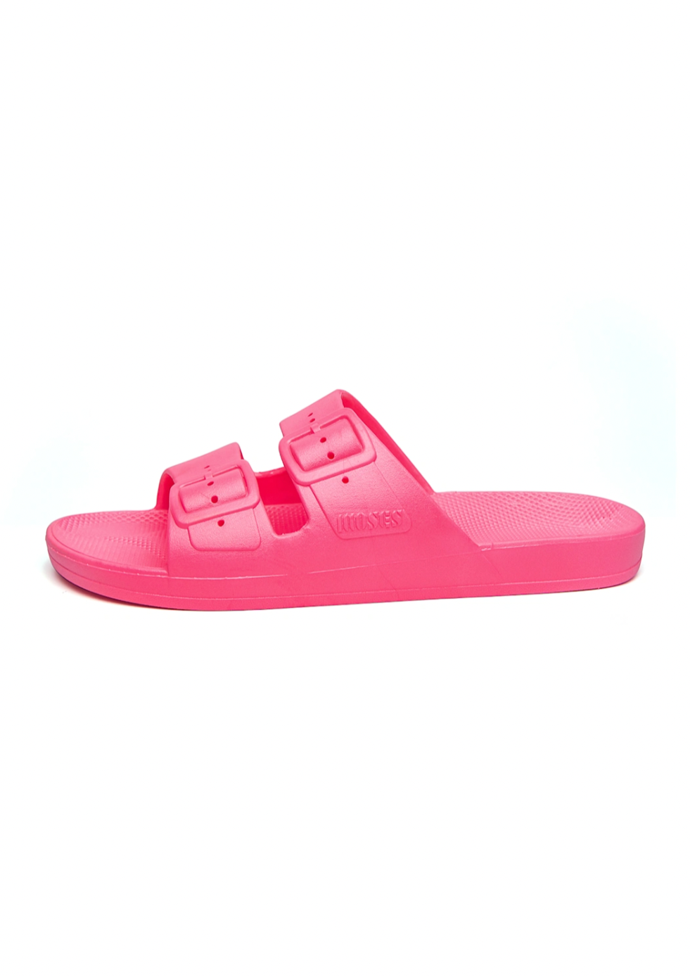 Freedom Moses 'Glow' - Pink Neon Slides (Kids + Adults Sizes)