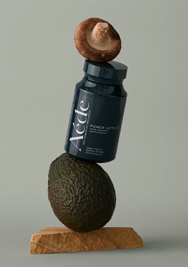 Power Activist - Hair Growth Supplement Description:  An all-natural, vegan supplement designed to improve hair health, growth and thickness – including scalp coverage – Aéde Power Activist targets multiple factors that contribute to hair loss, like stress, nutritional deficiencies and hormonal imbalances.  Australian-made. Clinically proven plant and nutrient complex.