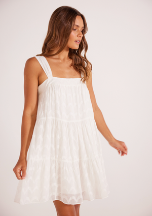 Cosabella Tier Mini Dress - White