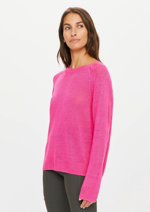 Sirena Knit Sweater - Hot Pink