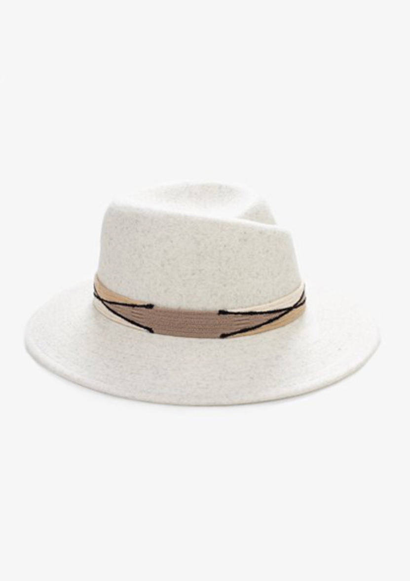 Franklyn Fedora - Oat Marle, by Antler  Elevate your outfit to the next level with the Franklyn Fedora, by Antler.