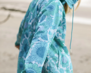 Eco Rain Jacket - Aqua Bloom