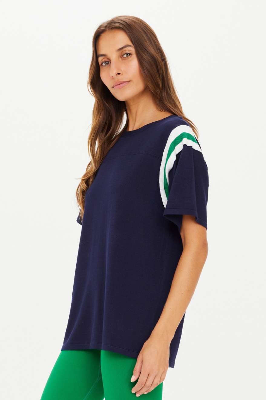 Drifter Seven Knit Tee - Navy