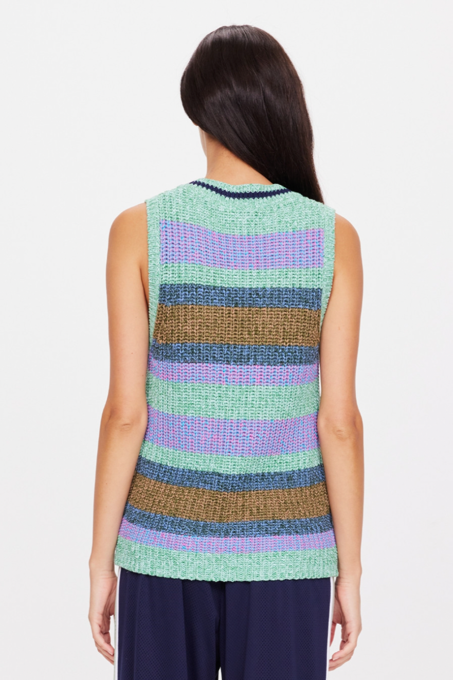 Nikko Knit Vest - Stripe