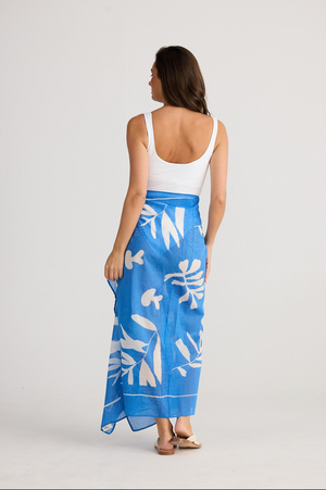 Poko Sarong/Scarf - Blue Passion Flower