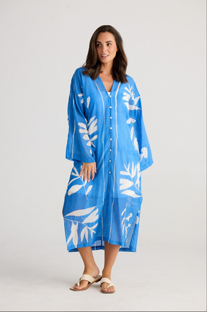 Carlia Kaftan - Blue Passion Flower