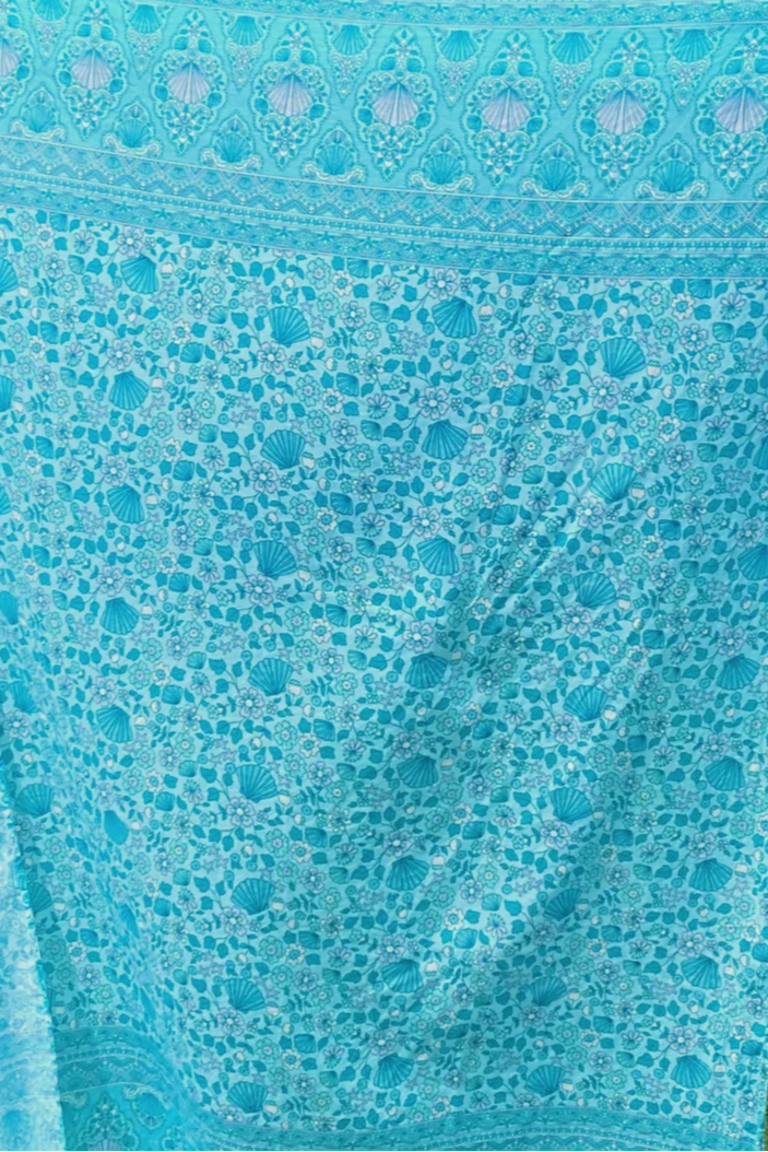 Sarong - Aqua Seashell