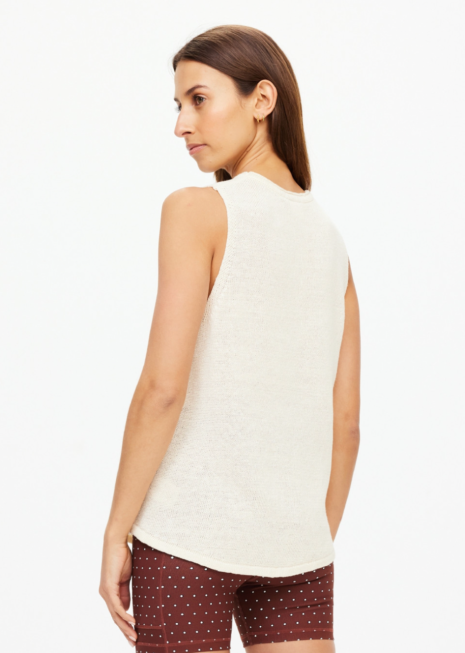 Knitted Tara Tank - Natural