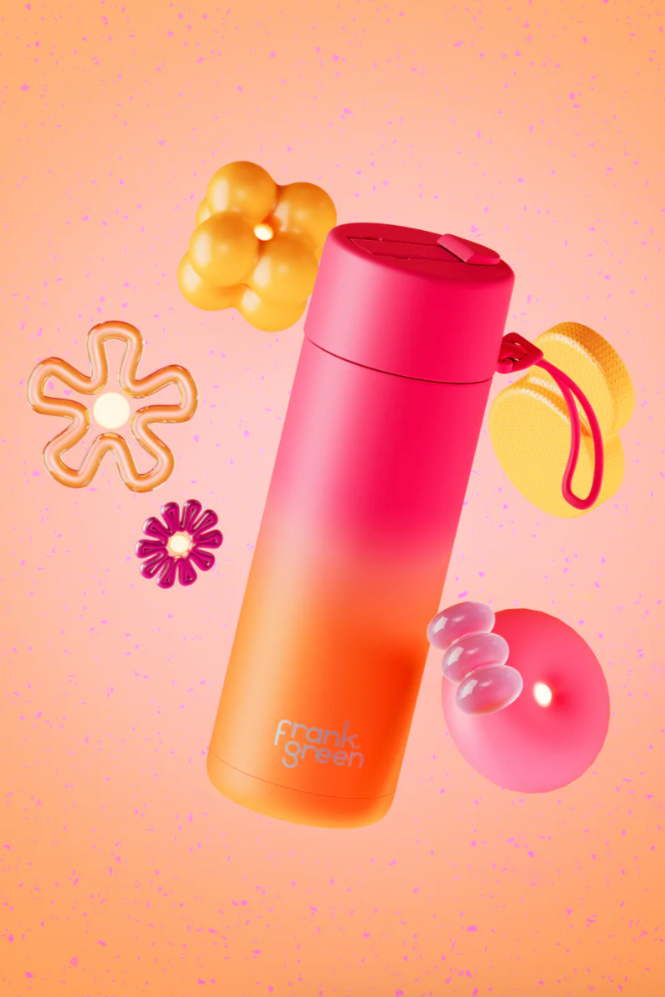 LIMITED EDITION 595ml Ceramic Reusable Bottle - Summer Sunset