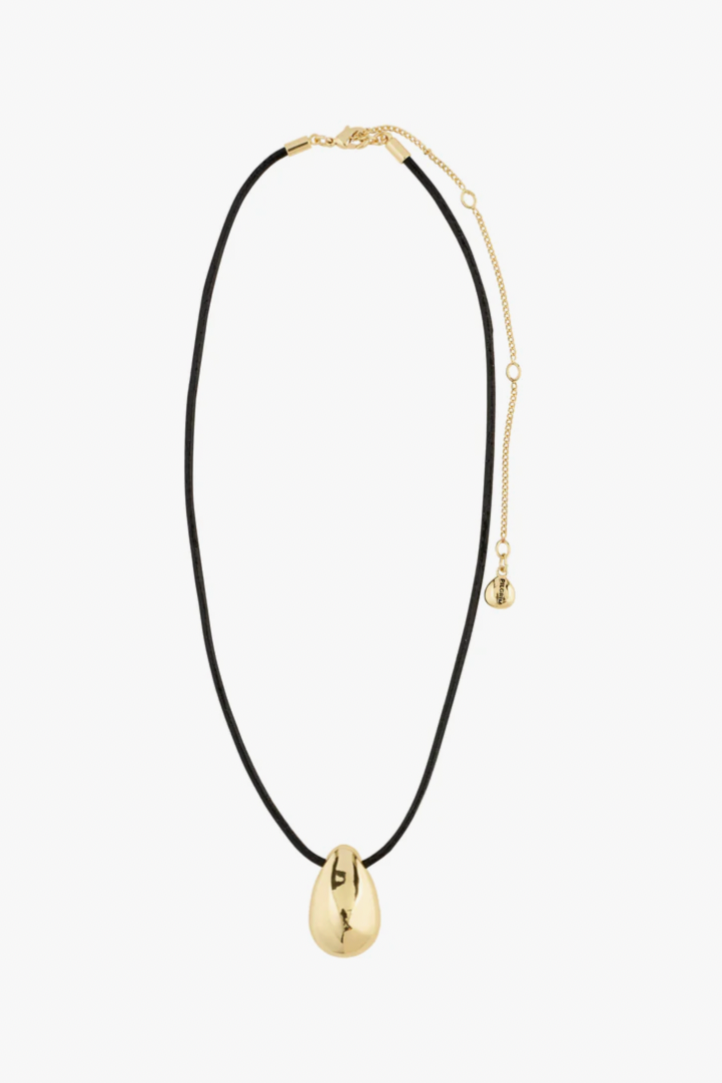 Intent Necklace - Black/Gold Plated