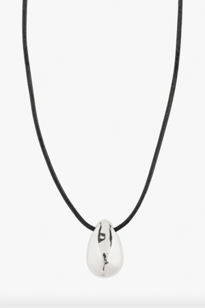 Intent Necklace - Black/Silver Plated