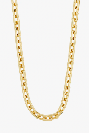 Feel Necklace - Gold Plated, by Pilgrim

Feel deeply, love more, live fully! The FEEL necklace from Pilgrim is the key accessory of the season. The gold-plated cable chain measures 55 cm and has shiny edged links that give you a fashion piece with an edgy, urban feel.