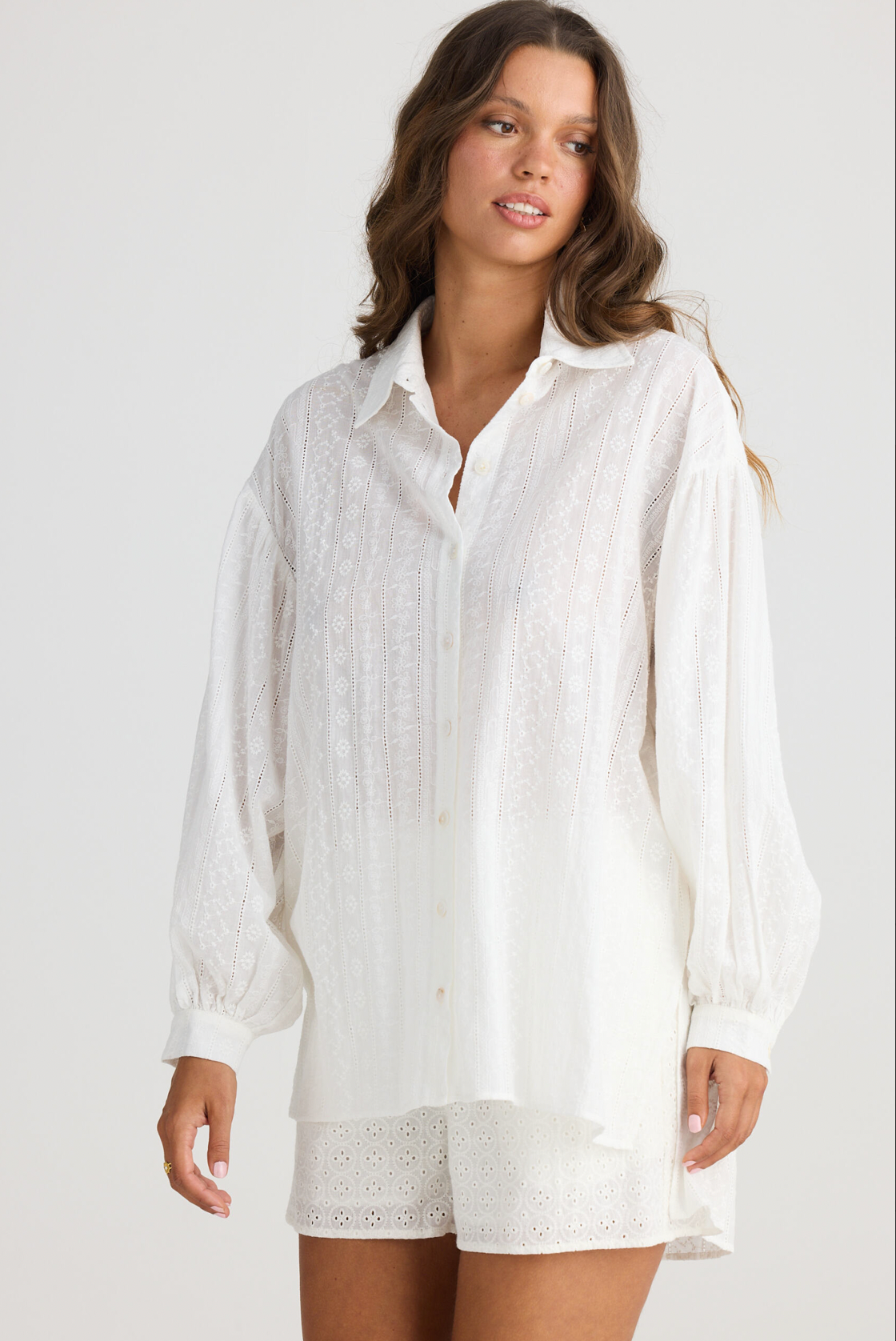 Dahlia  Over shirt - Broderie