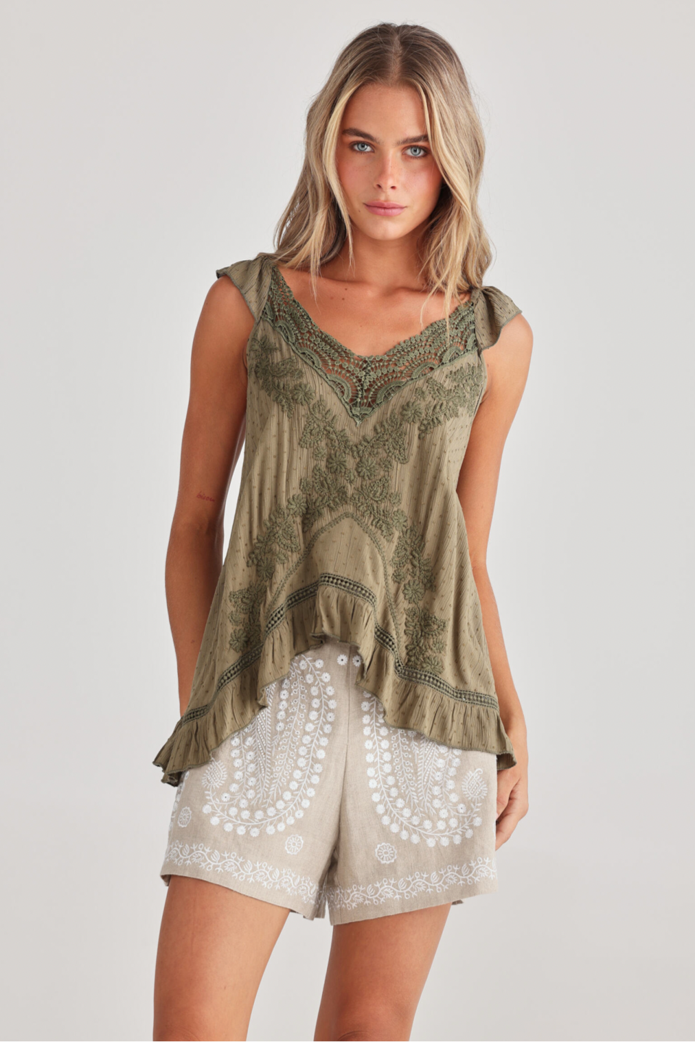 Exhale Cami - Olive