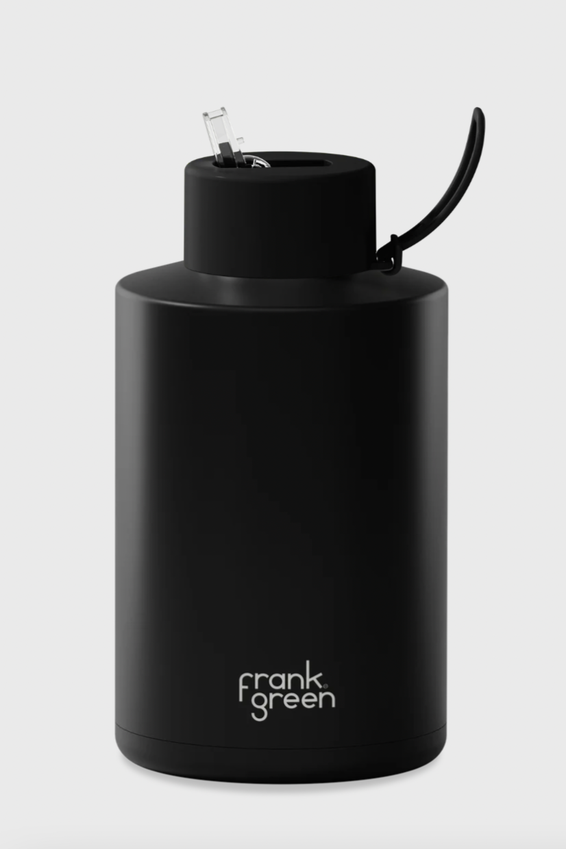 2 Litre Ceramic Reusable Bottle - Midnight, by Frank Green

A bigger, more thermal bottle joins our hydration range. Delivering your complete daily hydration in one go, this is a durable and sustainable alternative to single-use plastic water bottles. Plus it keeps your water chilled for hours.