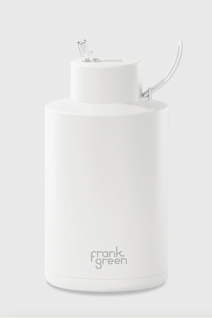 2 Litre Ceramic Reusable Bottle - Cloud, by Frank Green

A bigger, more thermal bottle joins our hydration range. Delivering your complete daily hydration in one go, this is a durable and sustainable alternative to single-use plastic water bottles. Plus it keeps your water chilled for hours.