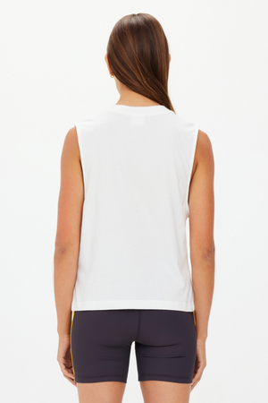 Dawson Logo Tank Top - White