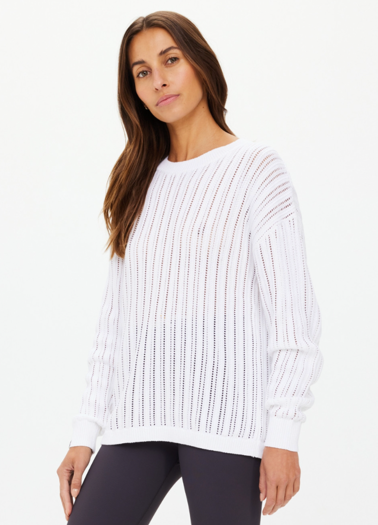 Muse Chesca Long Sleeve Knit - White