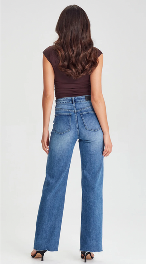 Alanis Wide Leg Jean - Denim Blue