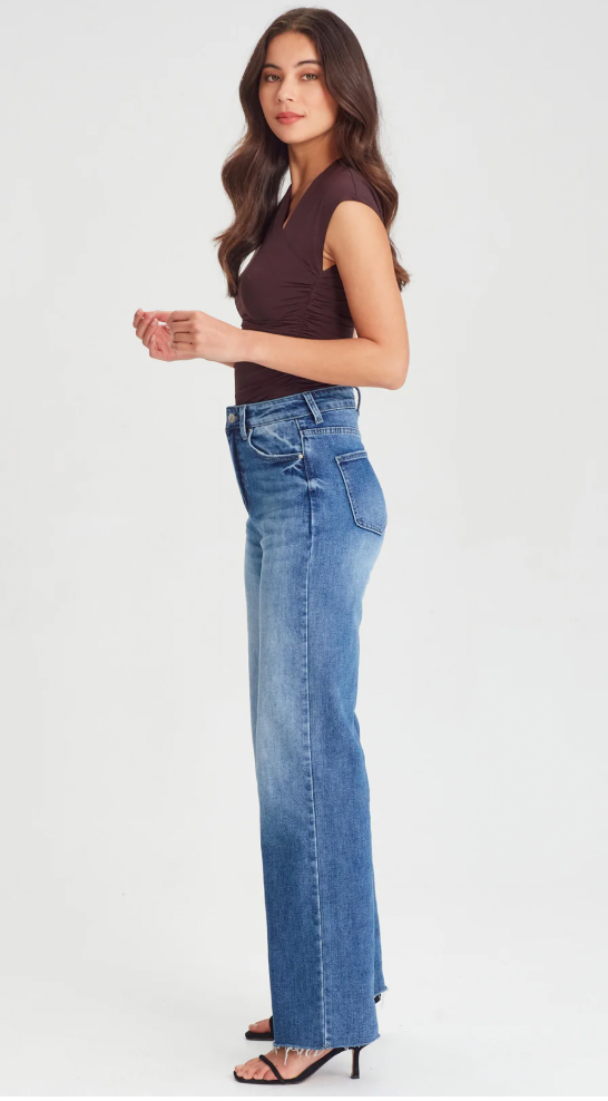 Alanis Wide Leg Jean - Denim Blue