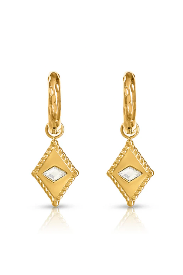 Arena Huggie Earrings - Gold