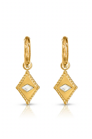 Arena Huggie Earrings - Gold