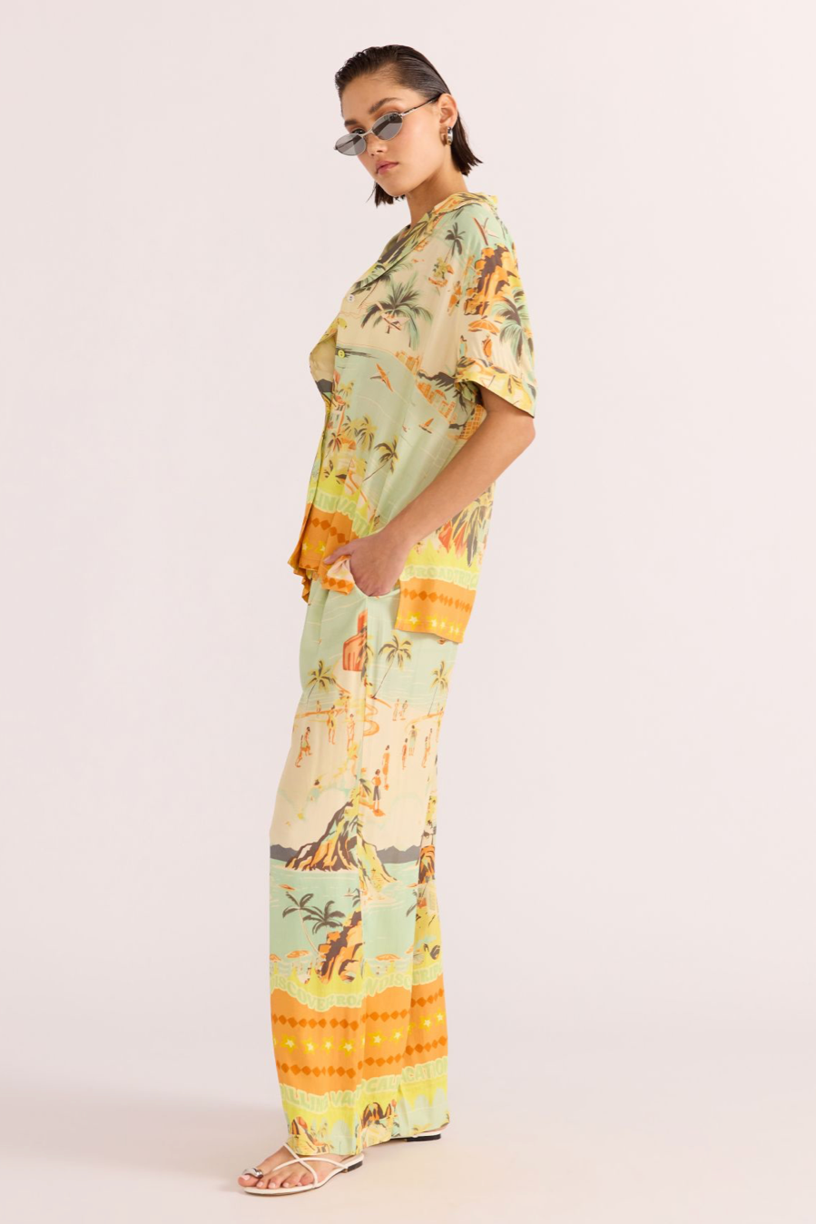 Vacanza Drawstring Pant - Tropical