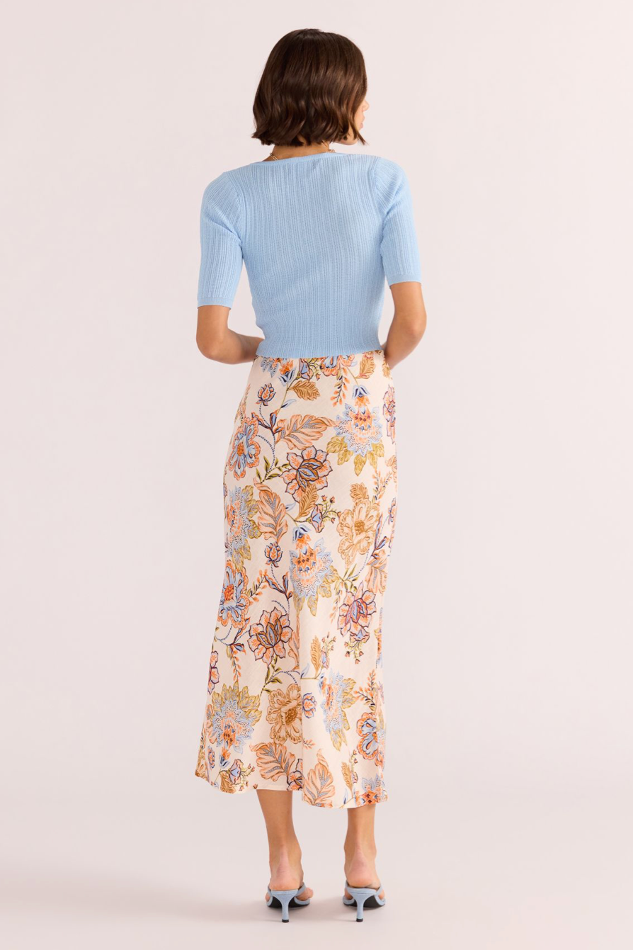 Marceline Bias Midi Skirt - Chintz Floral