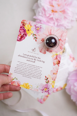 Blooming Tea Affirmation Greeting Card