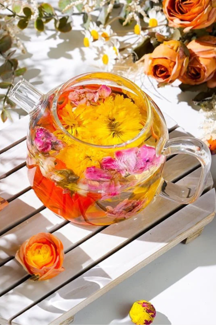 Blooming Tea Affirmation Greeting Card