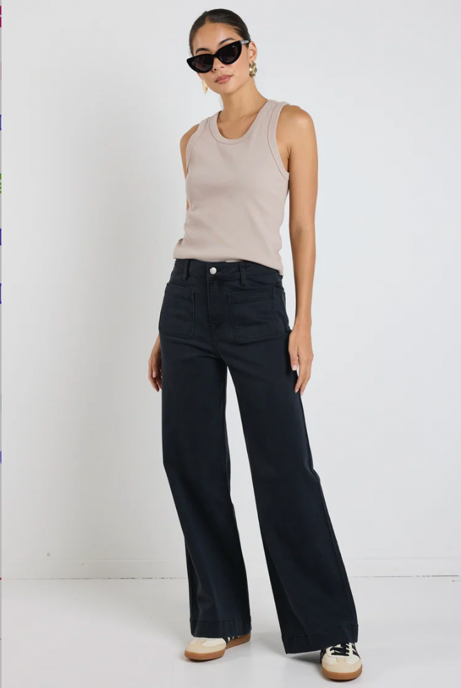 Zoey High Rise Jean - Black