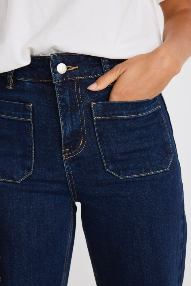 Zoey High Rise Jean - Indigo