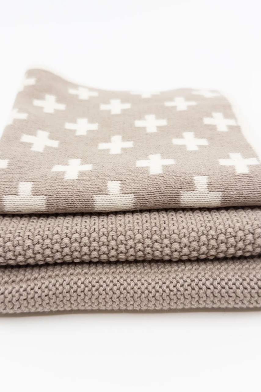 Dishcloth Variety 3pk - Hummus Cross