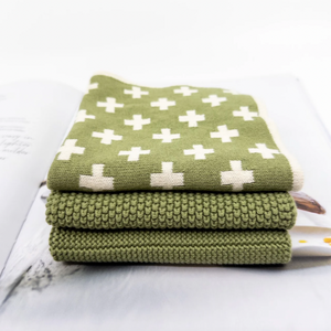 Dishcloth Variety 3pk - Pistachio Cross