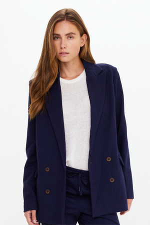 Double Breasted Blazer - Navy