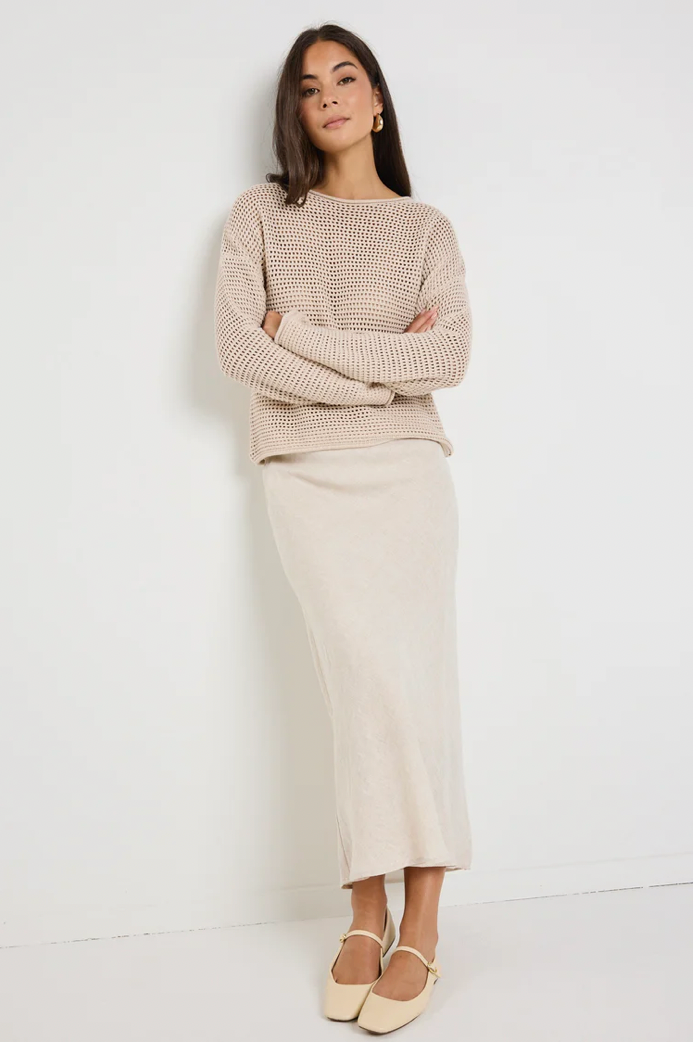 Dawn Crochet Knit Jumper - String