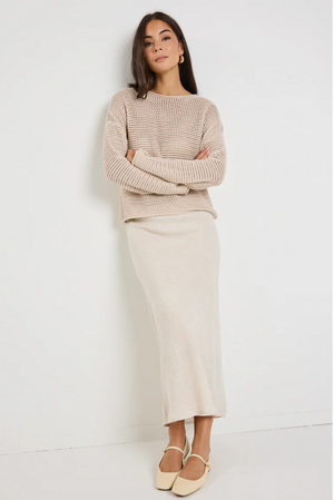 Dawn Crochet Knit Jumper - String