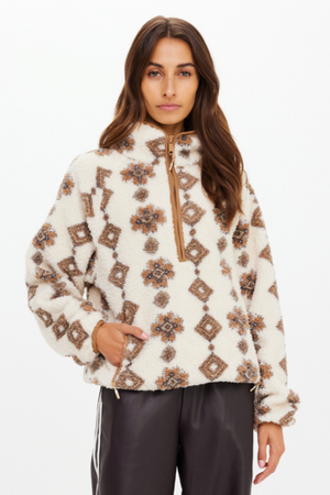 Harlow Fleece Pullover - Abstract