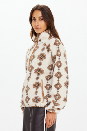 Harlow Fleece Pullover - Abstract