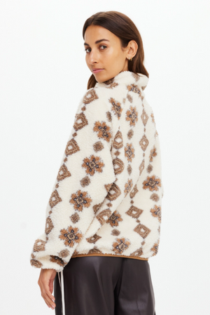 Harlow Fleece Pullover - Abstract