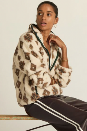 Harlow Fleece Pullover - Abstract