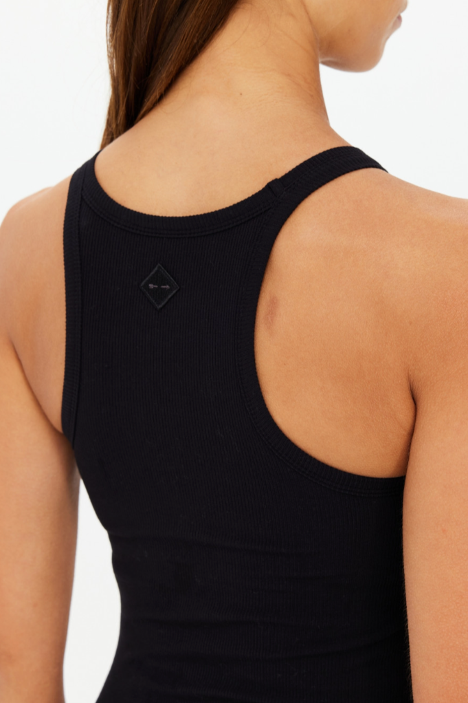 Asher Racerback Tank Top - Black
