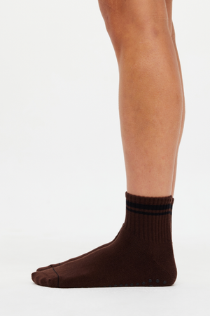3 Pack Grip Socks - Cream, Choc, Lilac