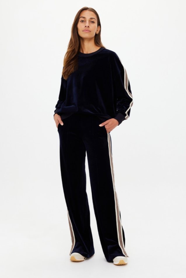 Monaco Freya Wide Leg Pant - Navy
