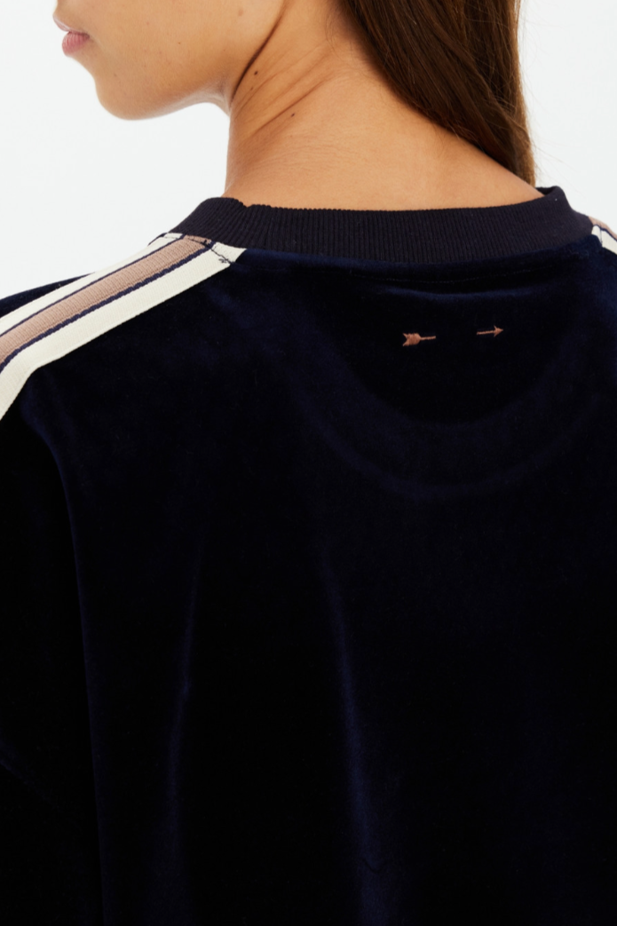 Monaco Lisel Crew Neck Sweater - Navy
