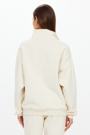 Hamilton Wren Half Zip Sweater - White