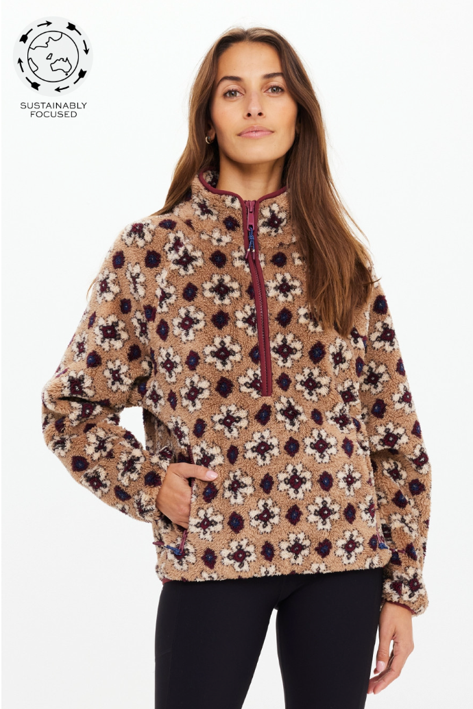 Chester Harlow Fleece Pullover - Abstract