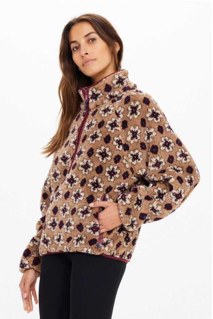 Chester Harlow Fleece Pullover - Abstract