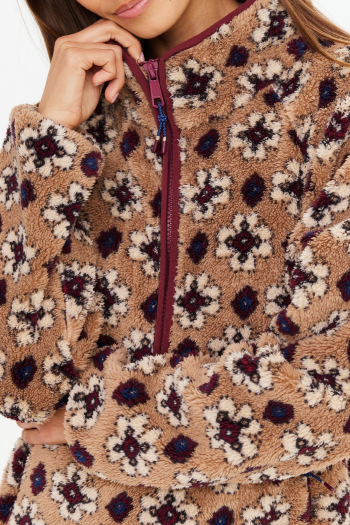 Chester Harlow Fleece Pullover - Abstract