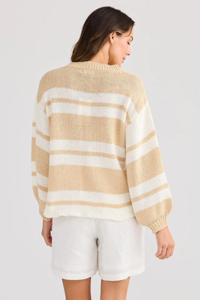 Sandwood Knit - Neutral Stripe